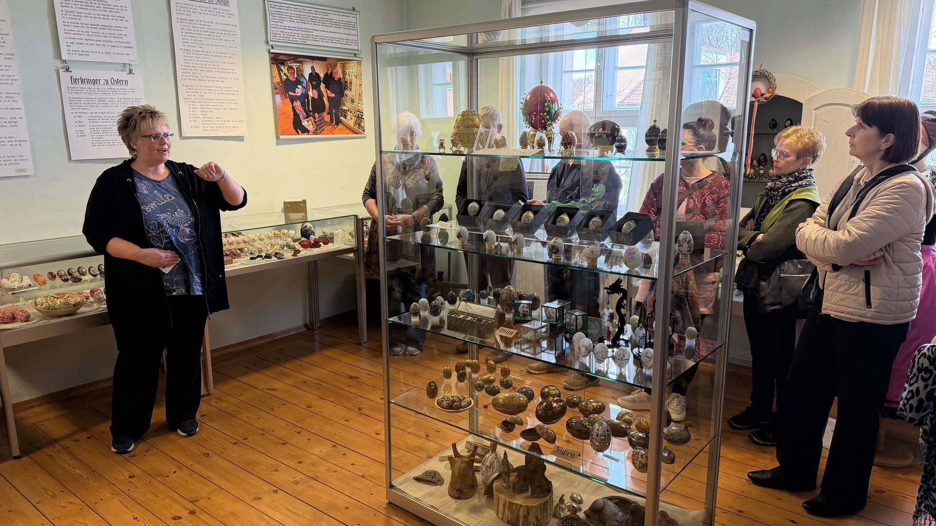 Eröffnung der Ostereierausstellung in der Sorbischen Webstube Drebkau