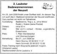 2. Laubster Badewannenrennen der Neuzeit