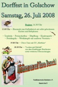 Dorffest in Golschow