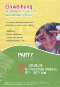 Einweihung der Ballsportanlage in der Gundschule Drebkau
