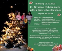 Nikolausmarkt auf dem historischen Marktplatz Drebkau