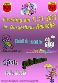 Fasching im Bürgerhaus Kausche