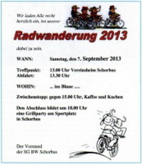 Radwanderung 2013
