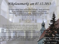 Nikolausmarkt auf dem historischen Marktplatz Drebkau
