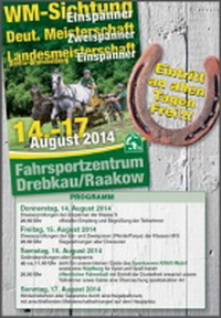 Deutsche Meisterschaften Zweispänner/WM-Sichtung Einspänner/Landesmeisterschaft