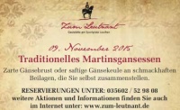 Traditionelles Martinsgansessen