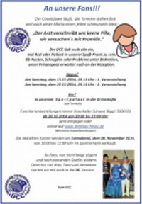 DCC - Erste Veranstaltung - !!! AUSVERKAUFT !!!