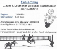 1. Leuthener Volleyball-Nachtturnier