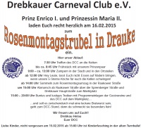 Rosenmontag in Drebkau