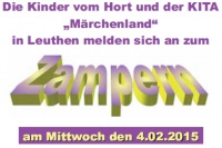 Zampern der Kinder vom Hort und der KITA 'Märchenland'