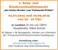 1. Baby- und Kindersachenflohmarkt