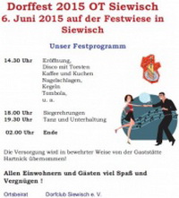 Dorffest 2015 OT Siewisch