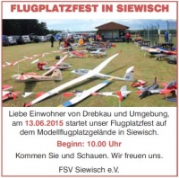 Flugplatzfest auf dem Modell-Flugplatzgelände