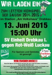 Letztes Heimspiel der Saison 2014-2015