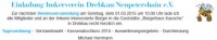 Einladung Imkerverein Drebkau/Neupetershain e.V.