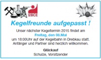 Kegelabend der IGBCE