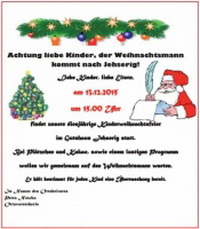 Kinderweihnachtsfeier in Jehserig