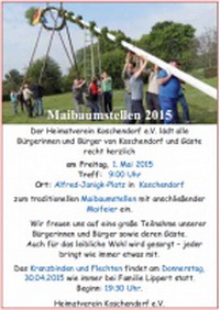 Maibaumstellen 2015