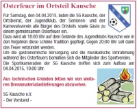 OSTERFEUER IN KAUSCHE