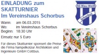 Skatturnier Vereinshaus Schorbus