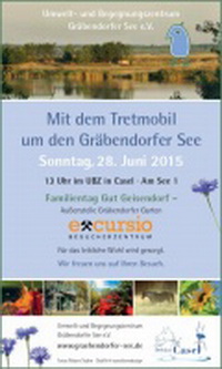 Mit dem Tretmobil um den Gräbendorfer See
