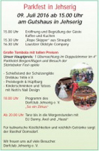 Parkfest in Jehserig am Gutshof