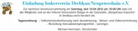 Vereinsversammlung Imkerverein Drebkau/Neupetershain