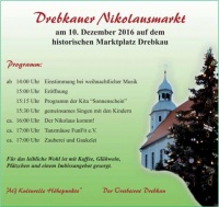 Nikolausmarkt auf dem historischen Marktplatz Drebkau