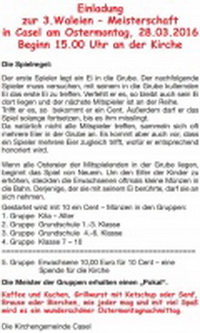 Ostereier Waleien an der Caseler Kirche