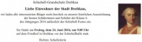 Schiebell-Ehrung, Schiebellhalle auf dem Friedhof