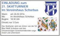 Skatturnier Vereinshaus Schorbus