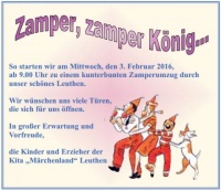 Zamper, zamper König...