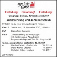 IGBCE - Jubilarehrung und Jahresabschluß