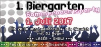 1. Biergarten Sommernachtsparty