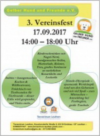 3. Vereinsfest - Gelber Hund und Freunde e.V.