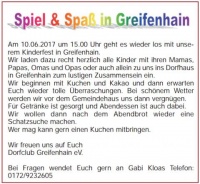 Kinderfest in Greifenhain