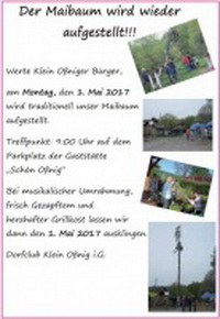 Maibaumaufstellung
