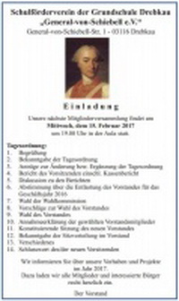 Schulförderverein der Grundschule Drebkau lädt ein zur Mitgliederversammlung