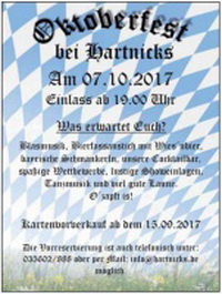 Oktoberfest bei Hartnicks