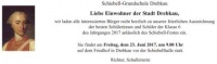 Feierliche Auszeichnung der besten Schülerinnen und Schüler der Klasse 6 des Jahrganges 2017