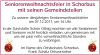 Seniorenweihnachtsfeier