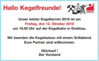 Kegeltermin IGBCE