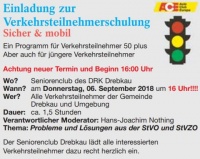Verkehrsteilnehmerschulung, Markt 10 – DRK Begegnungsstätte, Herr Nothing
