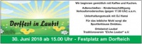 Dorffest in Laubst