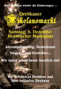 Nikolausmarkt auf dem historischen Marktplatz Drebkau