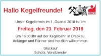 Kegeln des IGBCE, IGBCE Ortsgruppe Drebkau