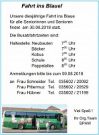 Fahrt ins Blaue