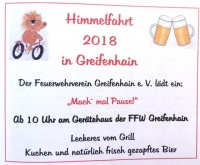 Maibaumaufstellen in Greifenhain