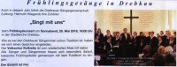 'Singt mit uns' - Frühlingsgesänge in Drebkau