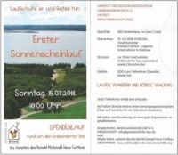 Erster Sonnenscheinlauf